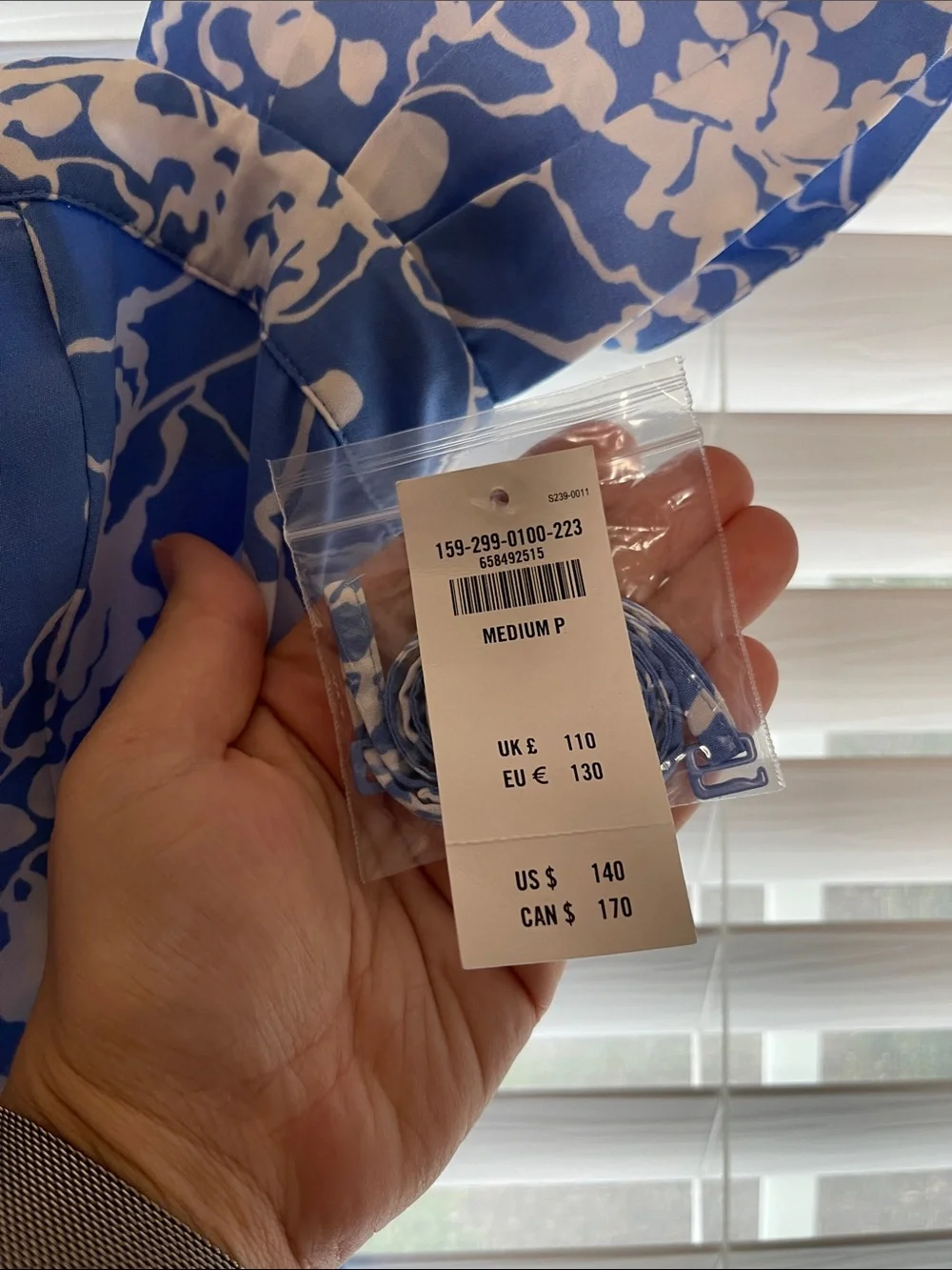 Abercrombie & Fitch Blue and White Floral Maxi Dress